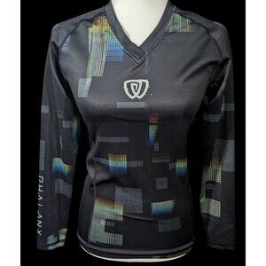 Phalanx Black And Rainbow Grid Rash Guard Size Small
